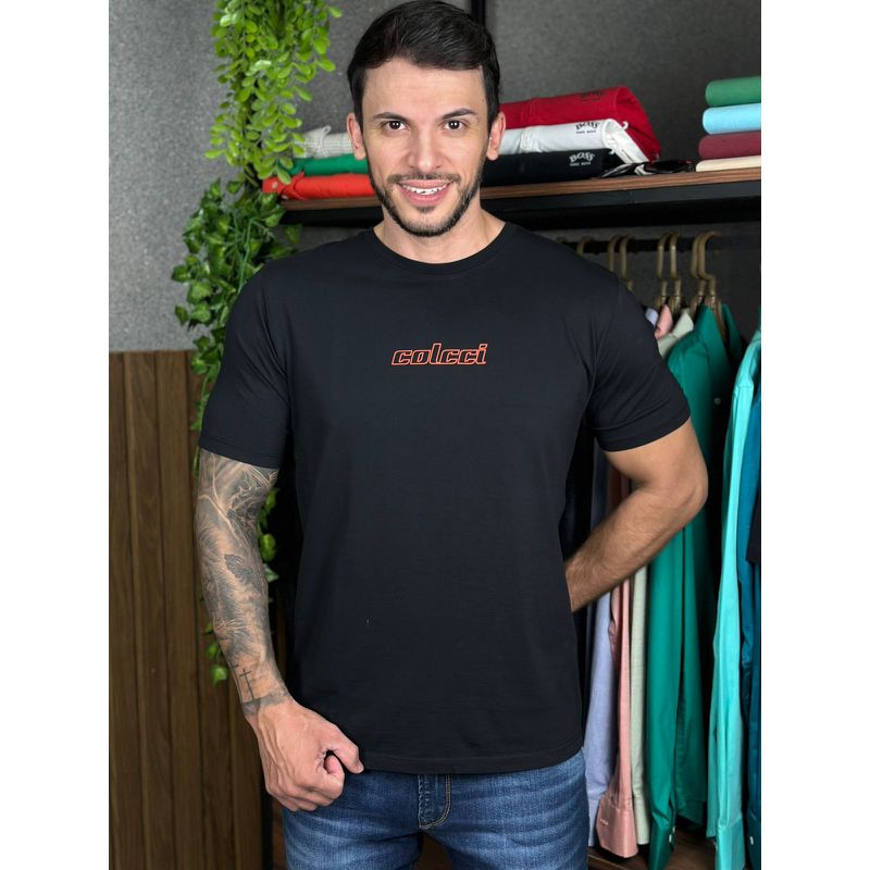 Camiseta Colcci Preto DFC - 6659 - PORTAL DROP - ATACADO