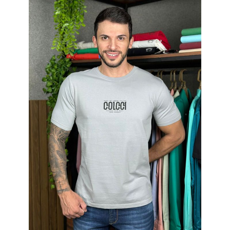 Camiseta Colcci Cinza DFC - 6663 - PORTAL DROP - ATACADO