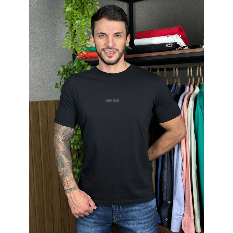 Camiseta CK Preto DFC - 6675 - PORTAL DROP - ATACADO