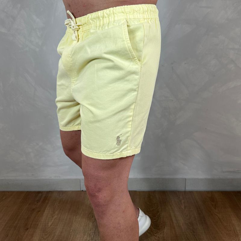 Short Sarja PRL Amarelo. - 6696 - PORTAL DROP - ATACADO