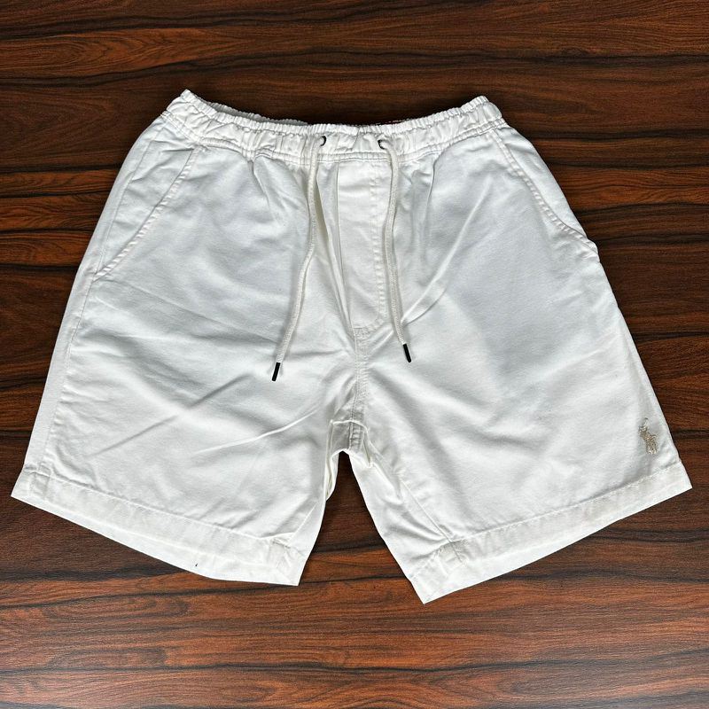 Short Sarja PRL Off White. - 6698 - PORTAL DROP - ATACADO