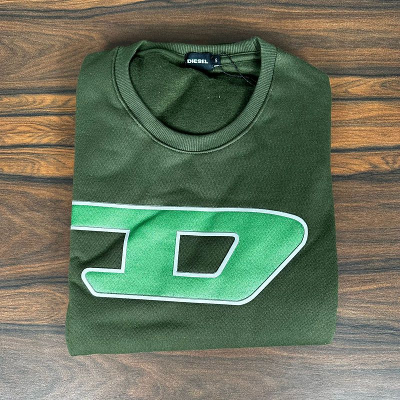 Blusa Moletom Diesel Verde. - 6729 - PORTAL DROP - ATACADO