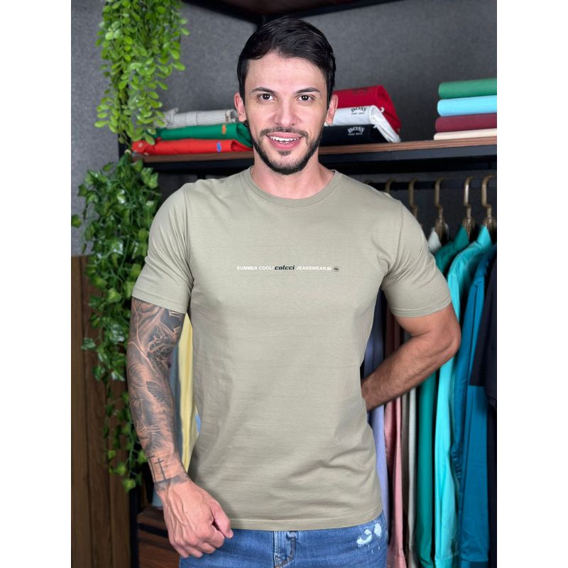 Camiseta Colcci Verde DFC. - 6767 - PORTAL DROP - ATACADO