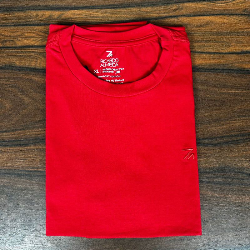 Camiseta R.A Vermelho. - C-6800 - PORTAL DROP - ATACADO