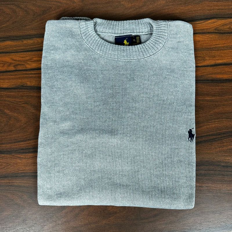 Suéter PRL Cinza. - 6835 - PORTAL DROP - ATACADO