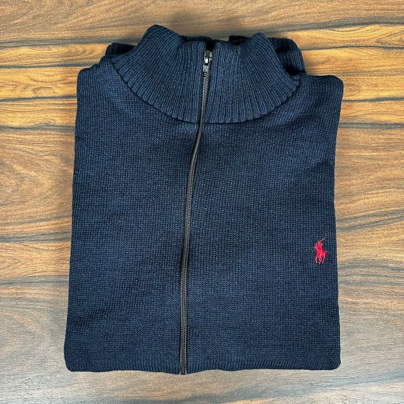 Jaqueta Zíper PRL Azul. - 6836 - PORTAL DROP - ATACADO