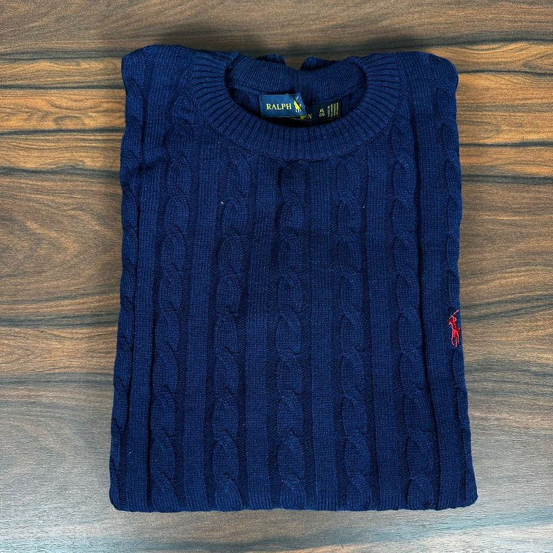 Suéter PRL Azul. - 6838 - PORTAL DROP - ATACADO