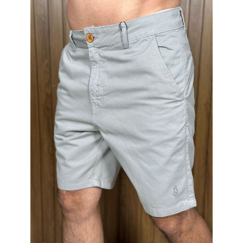 Bermuda Sarja PRL Cinza. - 7016 - PORTAL DROP - ATACADO