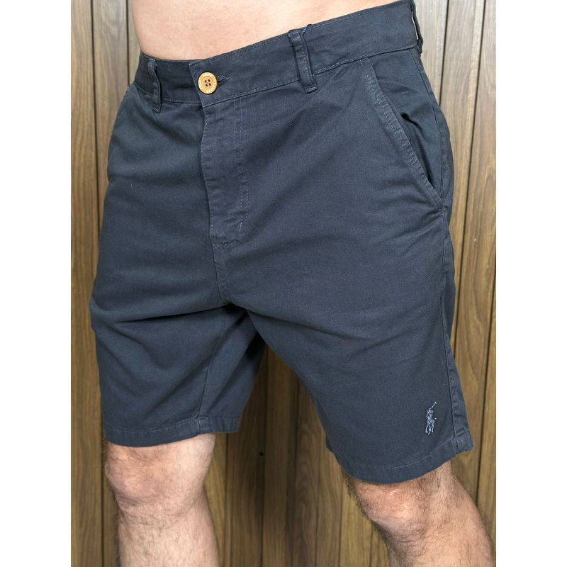 Bermuda Sarja PRL Chumbo - 7020 - PORTAL DROP - ATACADO