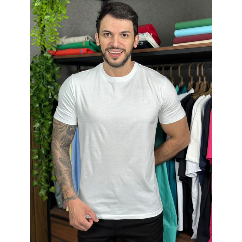 Camiseta Armani Branco - A-7040 - PORTAL DROP - ATACADO