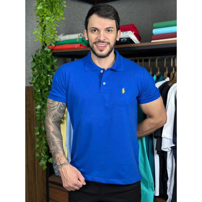 Polo PRL Azul - A-7055 - PORTAL DROP - ATACADO