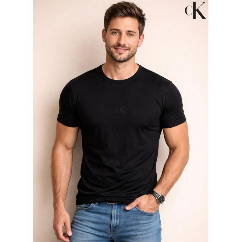 Camiseta CK Preto DFC - 7070 - PORTAL DROP - ATACADO