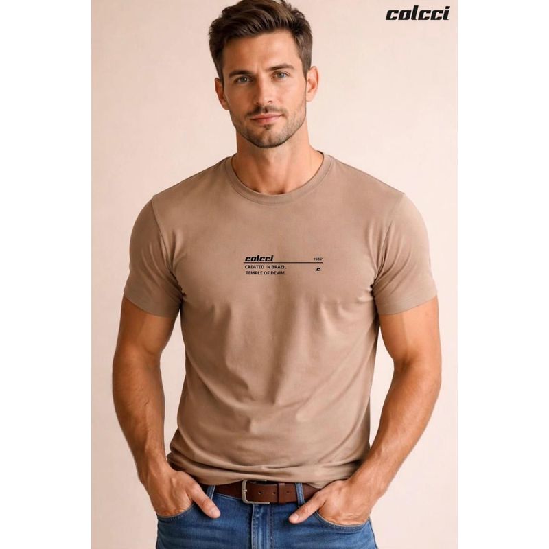 Camiseta Colcci Marrom DFC - 7080 - PORTAL DROP - ATACADO
