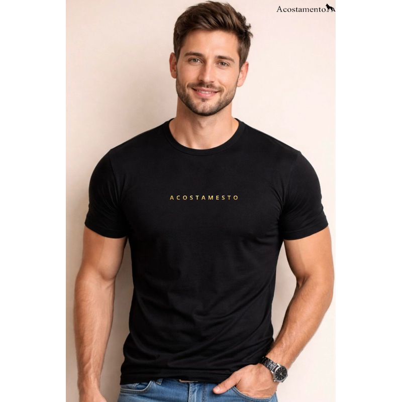 Camiseta ACT Preto DFC - 7085 - PORTAL DROP - ATACADO