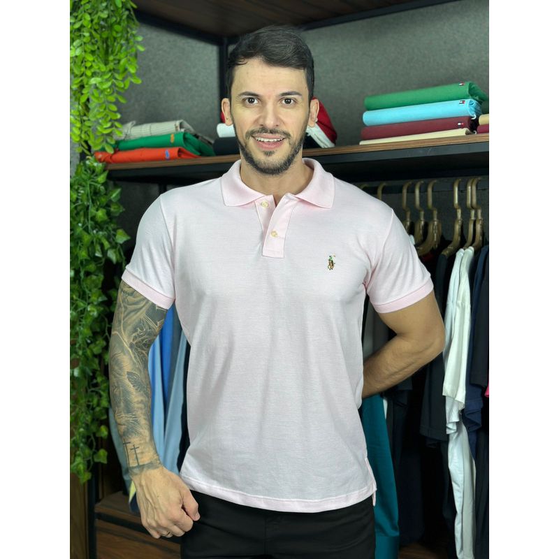 Polo PRL Rosa - A-7103 - PORTAL DROP - ATACADO