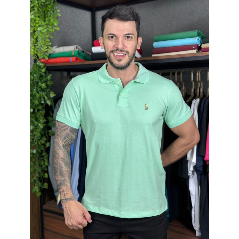 Polo PRL Verde - A-7105 - PORTAL DROP - ATACADO