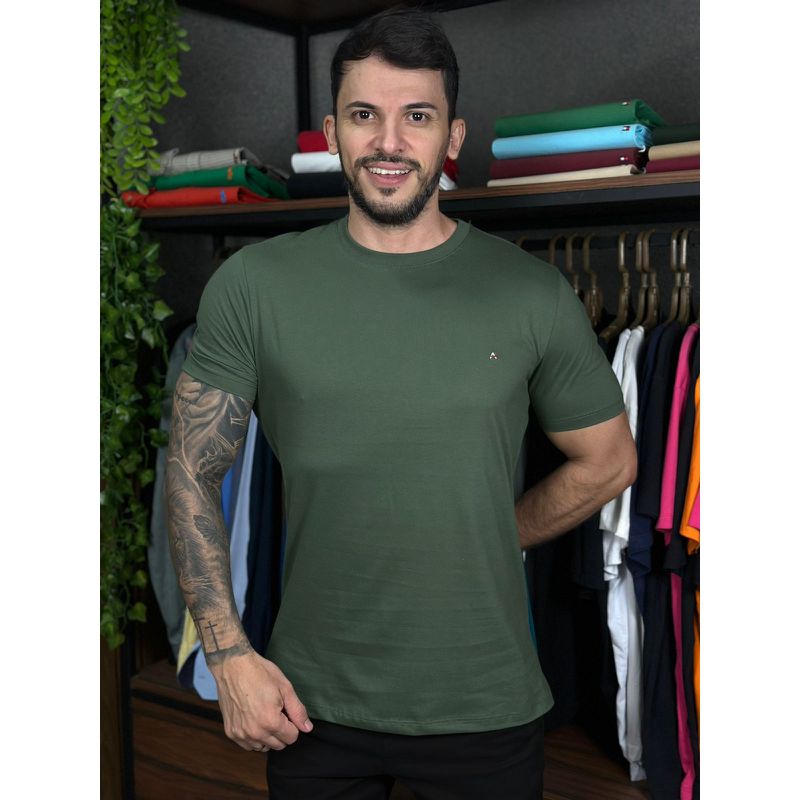 Camiseta Aramis Verde - A-7112 - PORTAL DROP - ATACADO