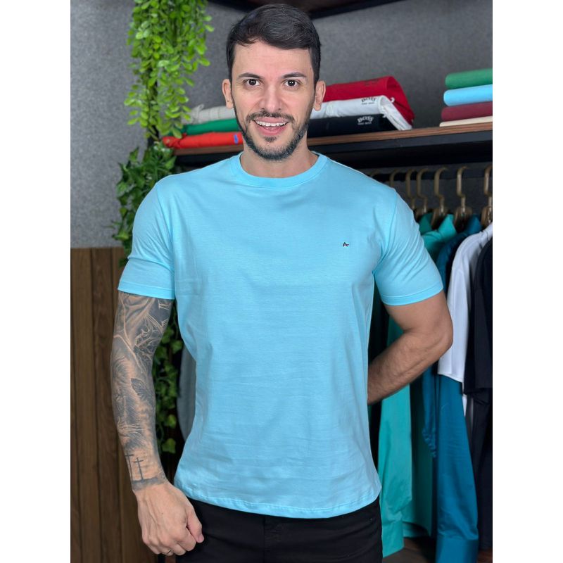 Camiseta Aramis Azul - A-7116 - PORTAL DROP - ATACADO
