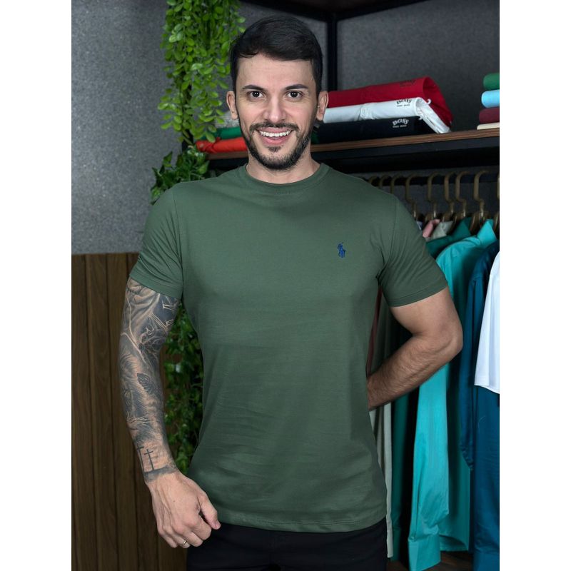 Camiseta PRL Verde - A-7118 - PORTAL DROP - ATACADO