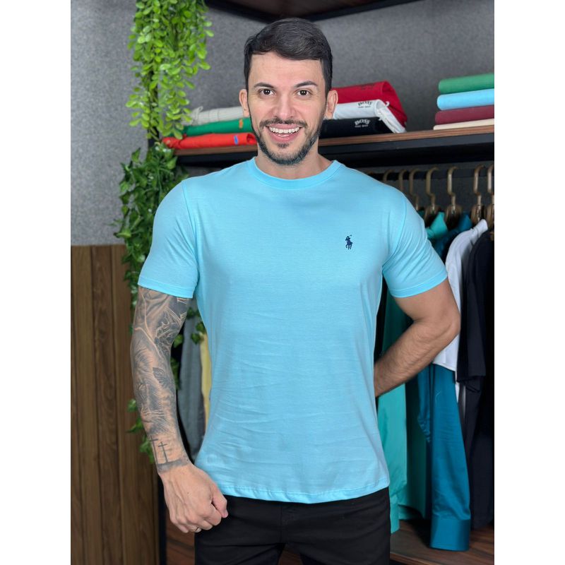 Camiseta PRL Azul - A-7119 - PORTAL DROP - ATACADO