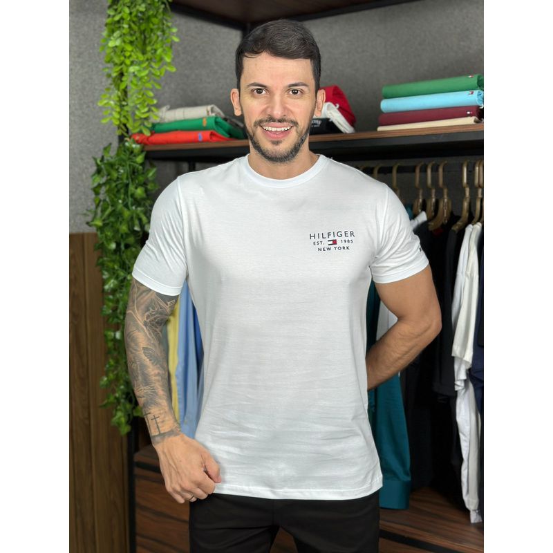 Camiseta TH Off White - A-7121 - PORTAL DROP - ATACADO