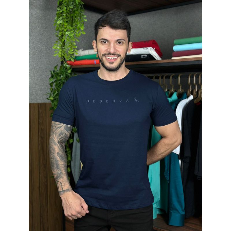 Camiseta RSV Azul - A-7126 - PORTAL DROP - ATACADO