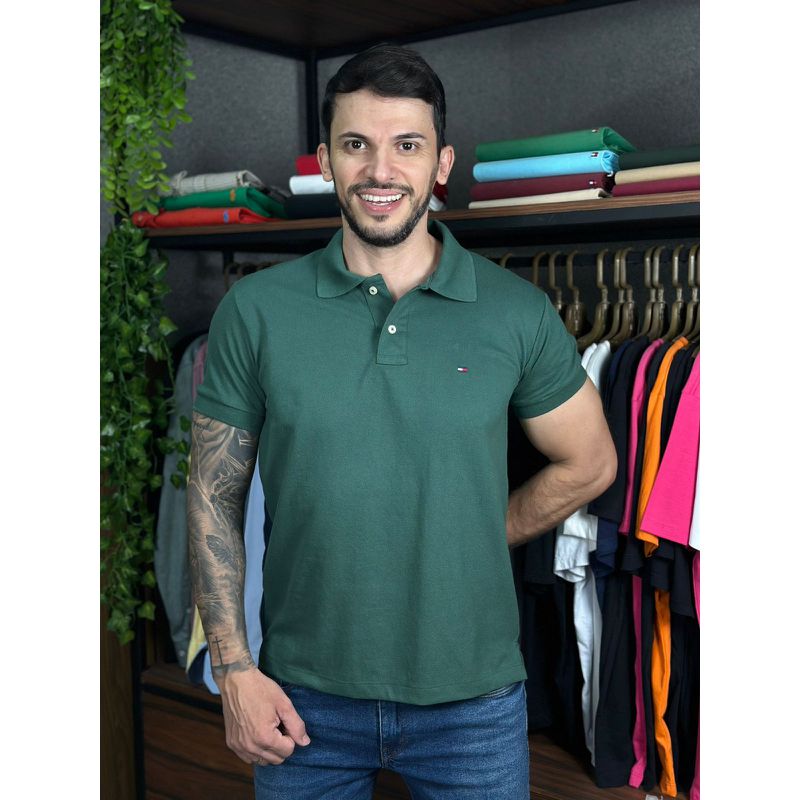 Polo TH Verde - A-7130 - PORTAL DROP - ATACADO