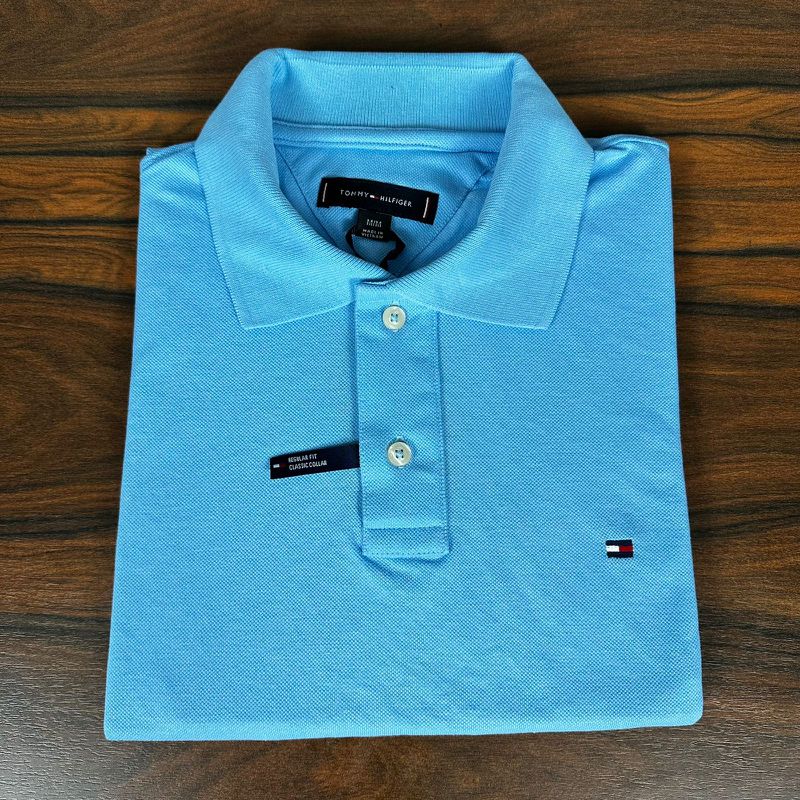 Polo TH Azul - A-7138 - PORTAL DROP - ATACADO