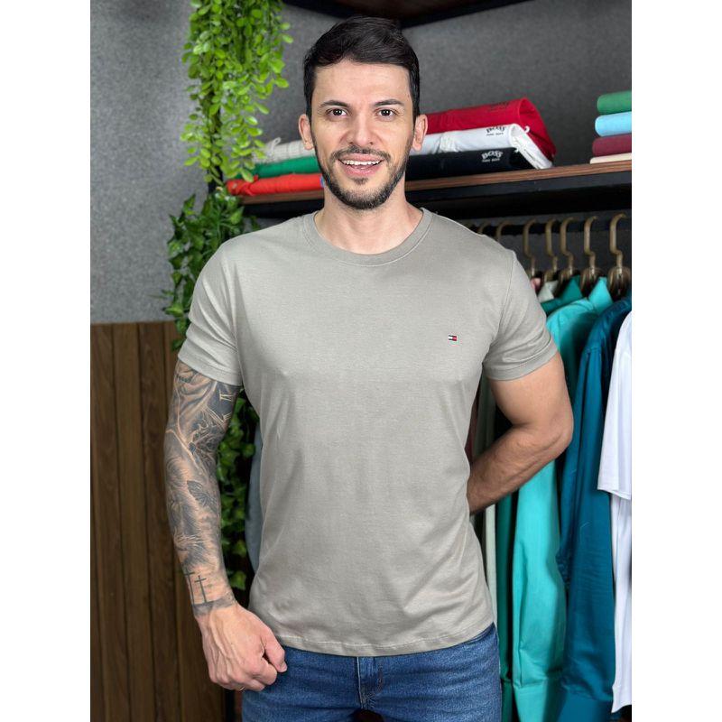 Camiseta TH Cinza - C-7166 - PORTAL DROP - ATACADO