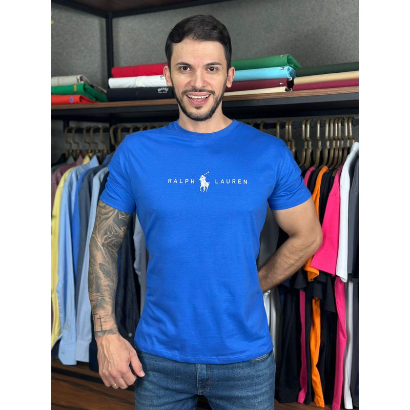 Camiseta PRL Azul - C-7173 - PORTAL DROP - ATACADO