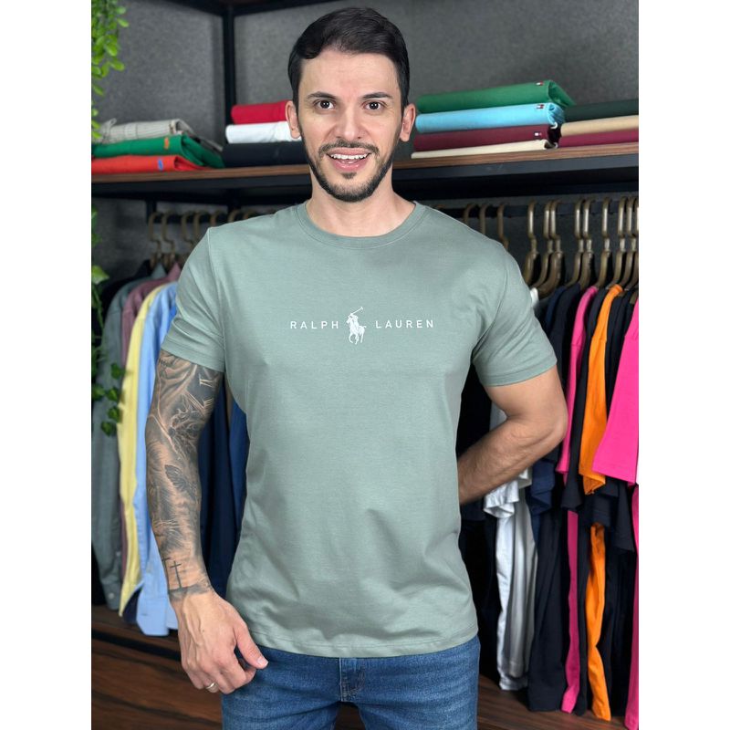 Camiseta PRL Verde - C-7174 - PORTAL DROP - ATACADO