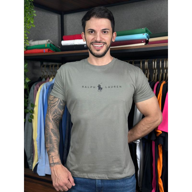 Camiseta PRL Cinza - C-7176 - PORTAL DROP - ATACADO