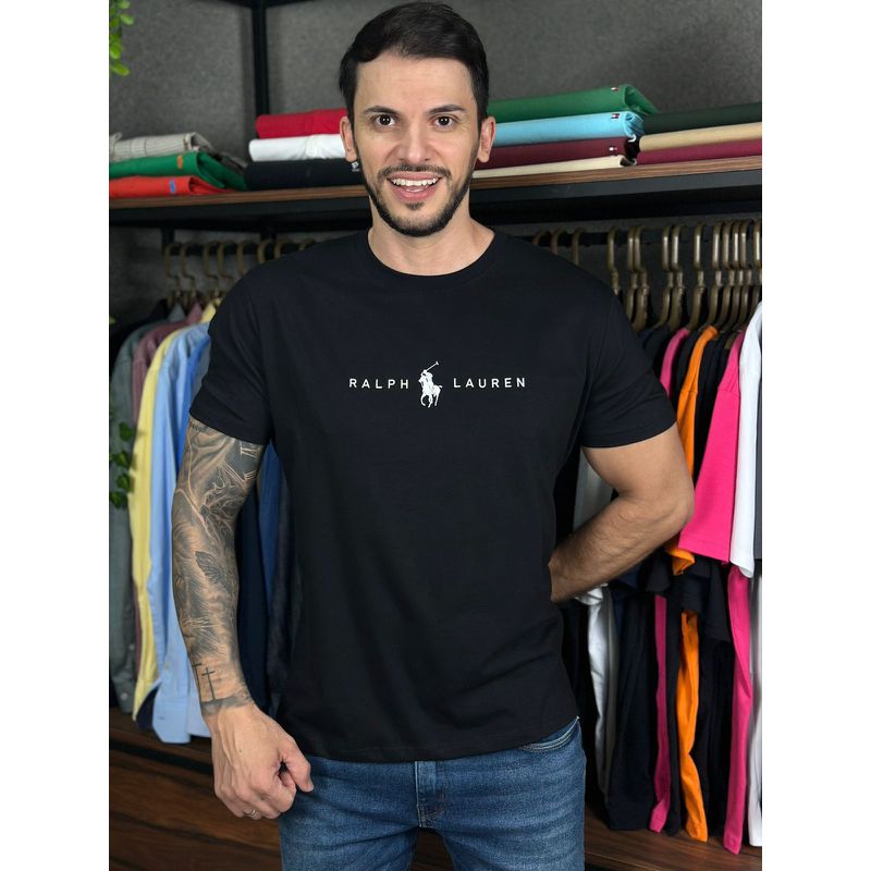 Camiseta PRL Preto - C-7180 - PORTAL DROP - ATACADO