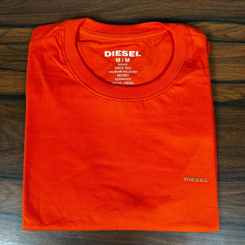 Camiseta Diesel Laranja - A-7182 - PORTAL DROP - ATACADO