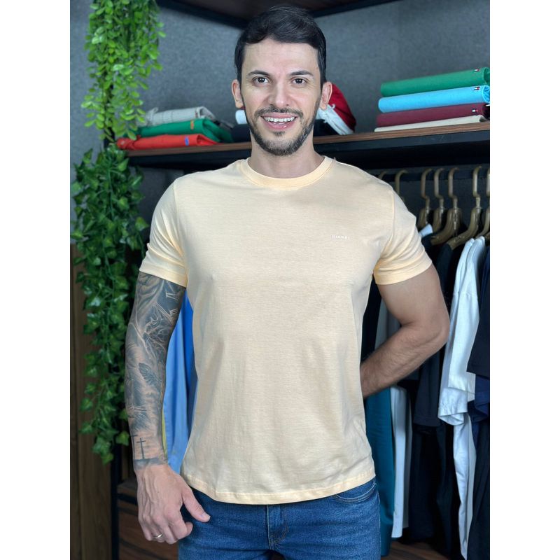 Camiseta Diesel Amarelo - C-7183 - PORTAL DROP - ATACADO