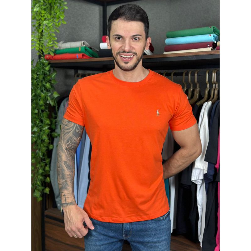 Camiseta PRL Laranja - C-7188 - PORTAL DROP - ATACADO