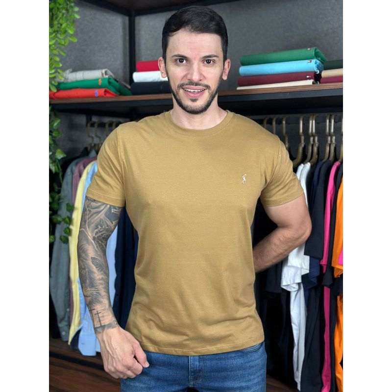 Camiseta PRL Caqui - C-7190 - PORTAL DROP - ATACADO