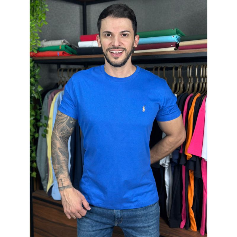 Camiseta PRL Azul - C-7194 - PORTAL DROP - ATACADO