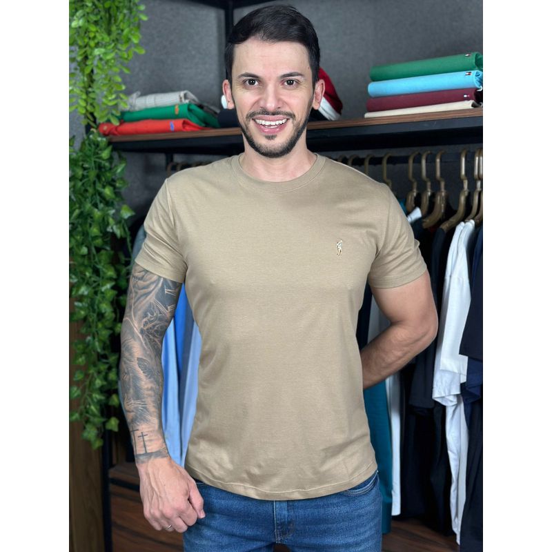Camiseta PRL Caqui - C-7195 - PORTAL DROP - ATACADO