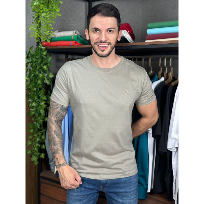 Camiseta PRL Cinza - C-7198 - PORTAL DROP - ATACADO