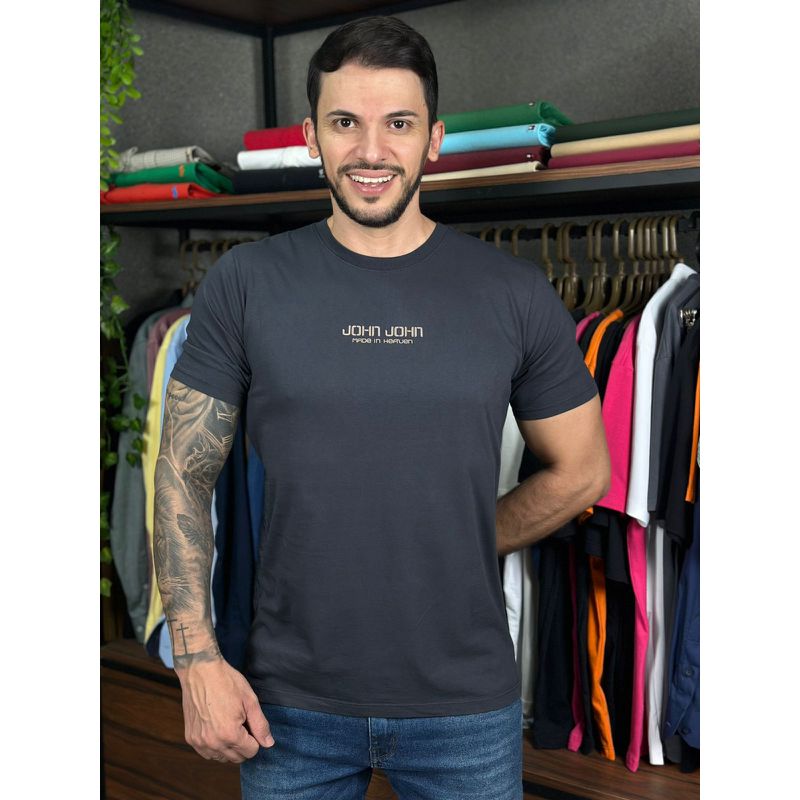 Camiseta JJ Chumbo DFC - 7209 - PORTAL DROP - ATACADO