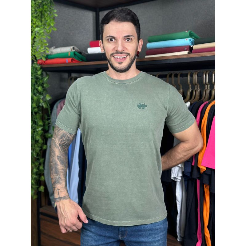 Camiseta JJ Verde DFC - 7210 - PORTAL DROP - ATACADO