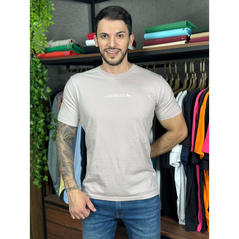 Camiseta ACT Creme DFC - 7218 - PORTAL DROP - ATACADO