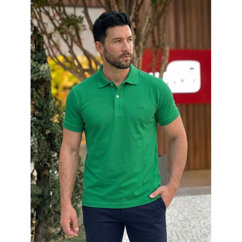 Polo Paris LCT Verde - A-7267 - PORTAL DROP - ATACADO