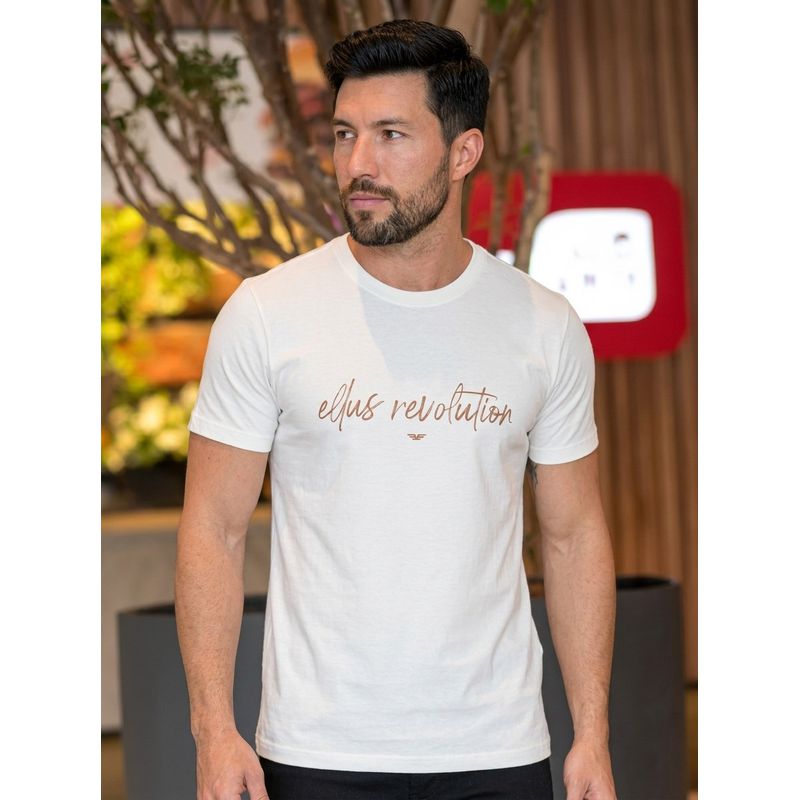 Camiseta Ellus Off White DFC - 7281 - PORTAL DROP - ATACADO