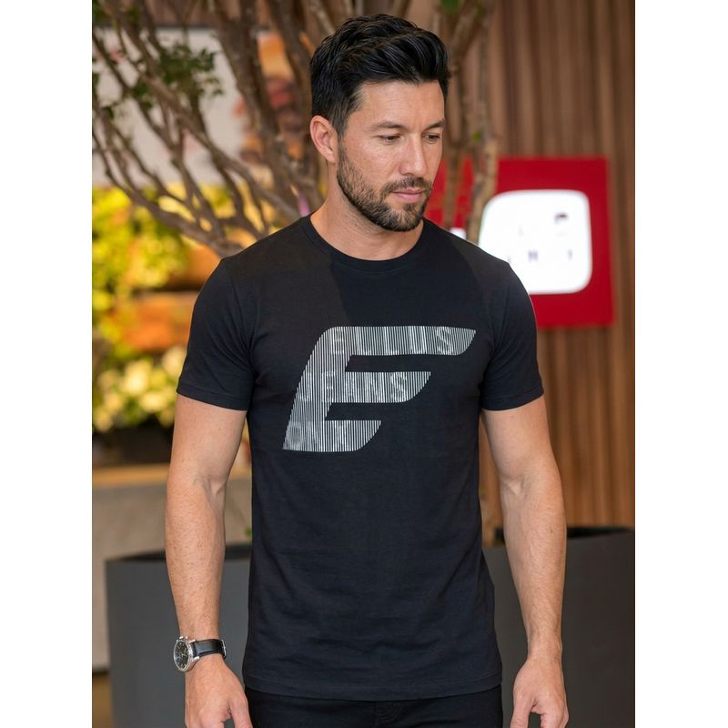Camiseta Ellus Preto DFC - 7282 - PORTAL DROP - ATACADO