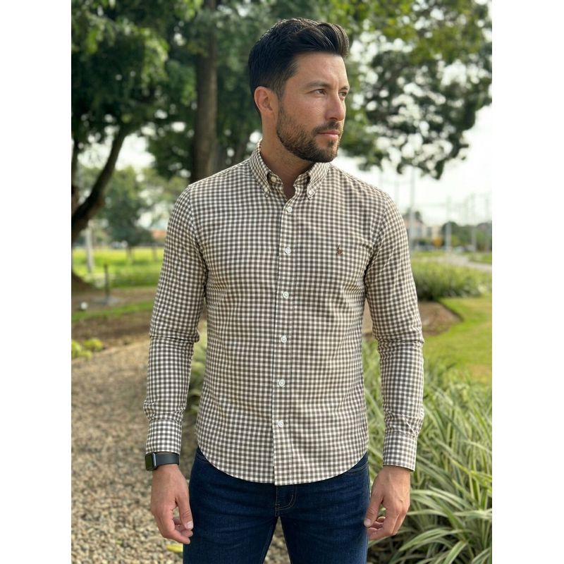 Camisa Manga Longa PRL Xadrez - 8165 - PORTAL DROP - ATACADO