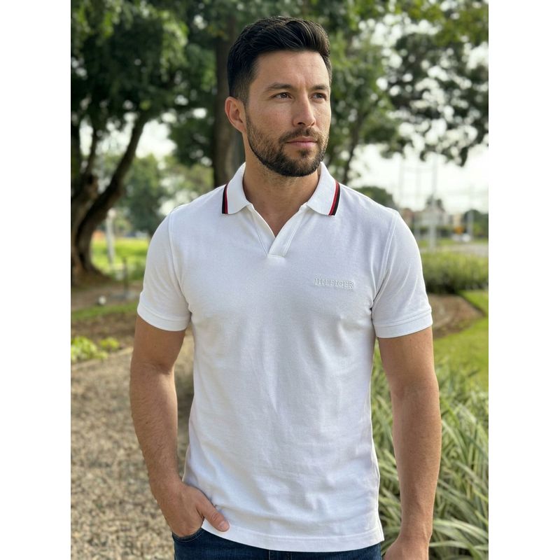 Polo TH Branca - 8176 - PORTAL DROP - ATACADO
