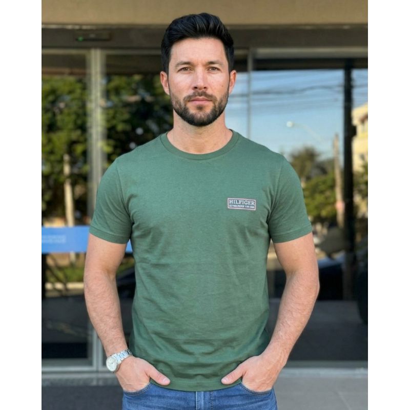Camiseta TH Verde - A-8178 - PORTAL DROP - ATACADO