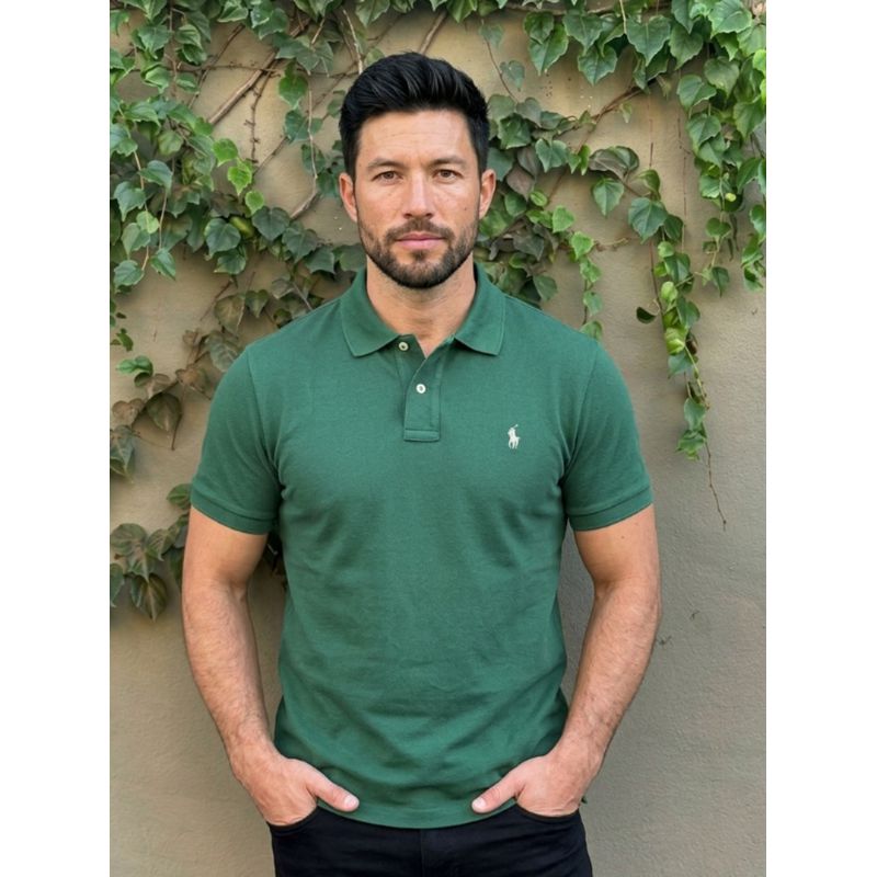 Polo PRL Verde - A-8198 - PORTAL DROP - ATACADO